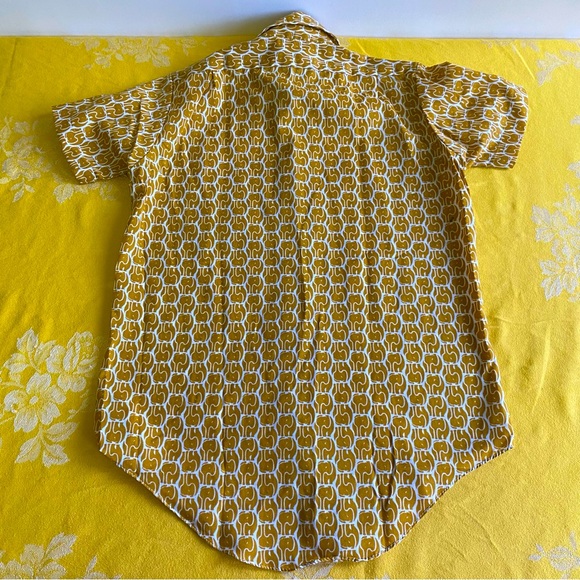 Vintage Kids Boys Elephant Print Button Up w/ Tie Sz 14 - Picture 7 of 8